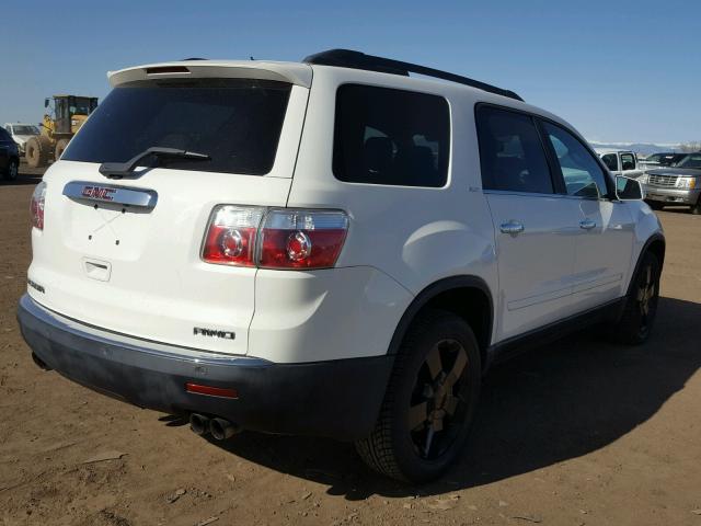 1GKLVMED0AJ178086 - 2010 GMC ACADIA SLT თეთრი ფოტო 4