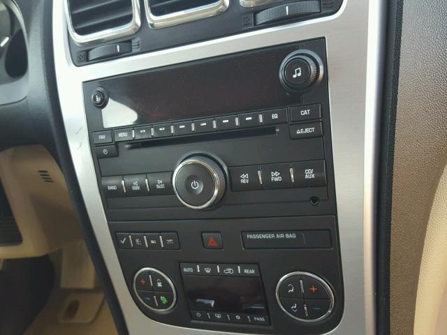 1GKLVMED0AJ178086 - 2010 GMC ACADIA SLT თეთრი ფოტო 9