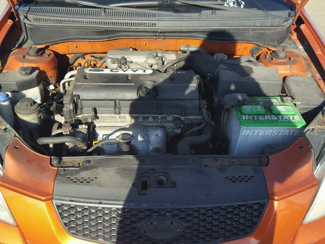 KNADE243696494665 - 2009 KIA RIO 5 SX ORANGE photo 7