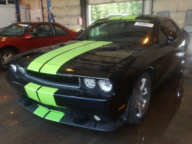 2C3CDYCJ0CH206573 - 2012 DODGE CHALLENGER BLACK photo 2