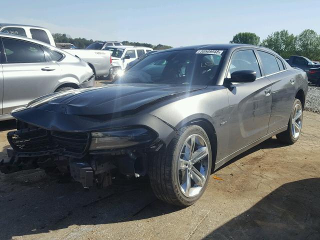 2C3CDXCT3GH355142 - 2016 DODGE CHARGER R/ GRAY photo 2