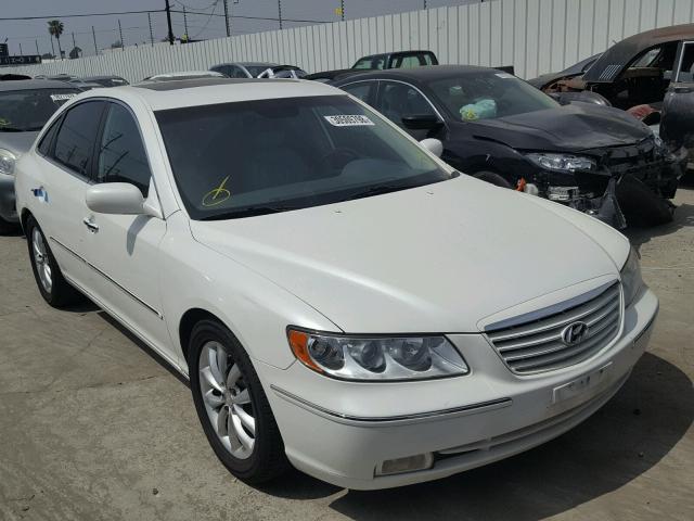 KMHFC46F27A208885 - 2007 HYUNDAI AZERA SE WHITE photo 1