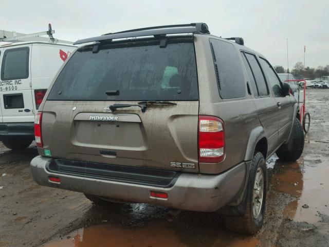 JN8DR07Y41W525777 - 2001 NISSAN PATHFINDER BROWN photo 4