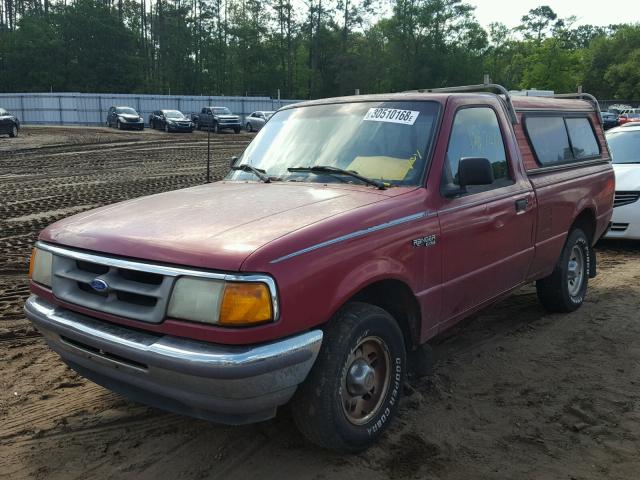 1FTCR10A9STA64203 - 1995 FORD RANGER MAROON photo 2