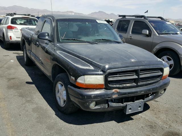 1B7GL22X3XS193349 - 1999 DODGE DAKOTA BLACK photo 1