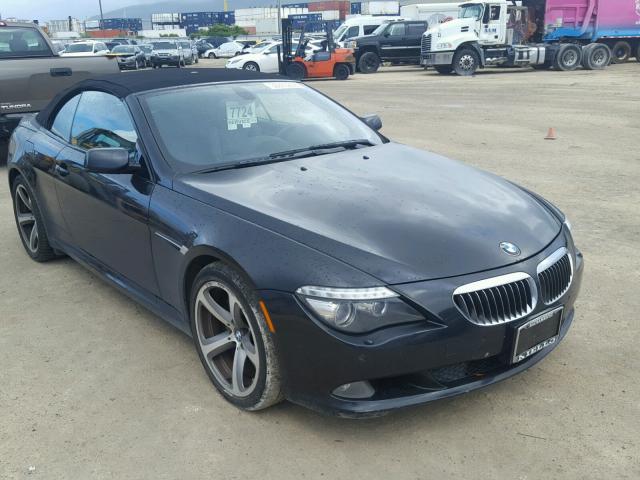 WBAEB53538CX62329 - 2008 BMW 650 I BLACK photo 1