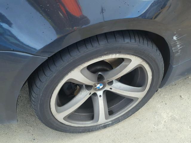 WBAEB53538CX62329 - 2008 BMW 650 I BLACK photo 9