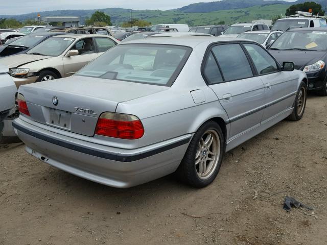 WBAGH83491DP21879 - 2001 BMW 740 IL SILVER photo 4