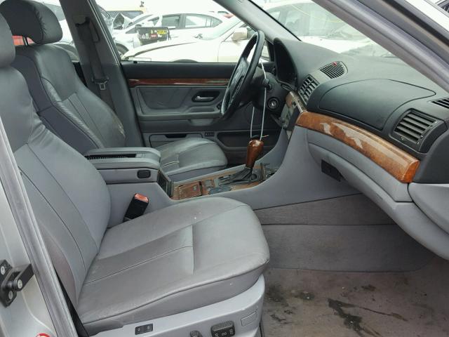 WBAGH83491DP21879 - 2001 BMW 740 IL SILVER photo 5