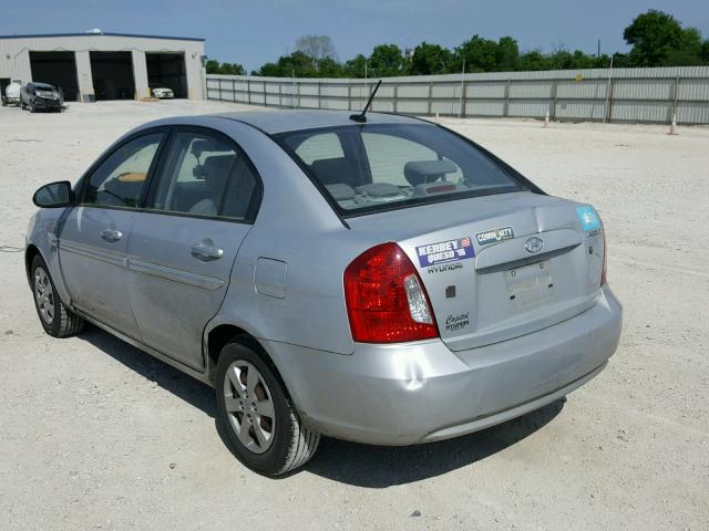 KMHCN46CX9U289008 - 2009 HYUNDAI ACCENT GLS GRAY photo 3