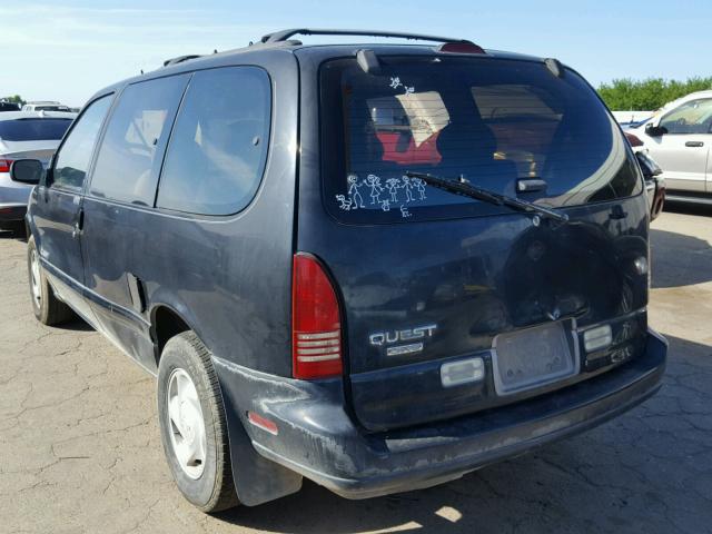 4N2DN11W9PD840757 - 1993 NISSAN QUEST GXE BLACK photo 3