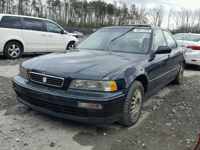 JH4KA7677SC001360 - 1995 ACURA LEGEND LS GREEN photo 2