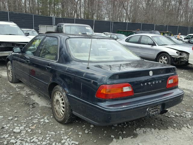 JH4KA7677SC001360 - 1995 ACURA LEGEND LS GREEN photo 3