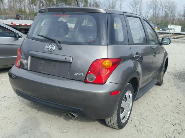 JTKKT624240072495 - 2004 TOYOTA SCION XA SILVER photo 4