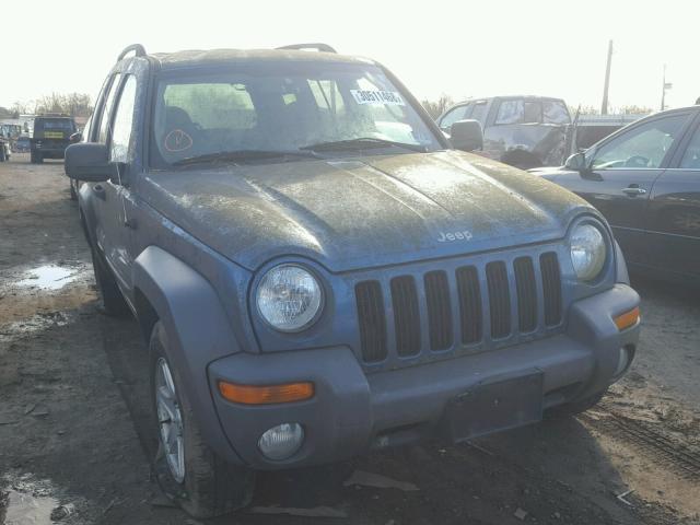 1J4GL48K74W221126 - 2004 JEEP LIBERTY SP BLUE photo 1