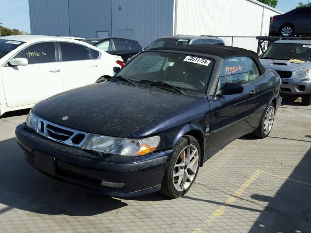 YS3DF78K117002484 - 2001 SAAB 9-3 SE BLUE photo 2