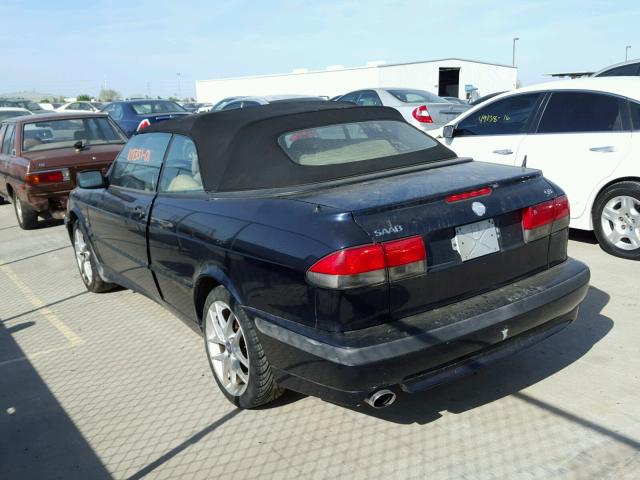 YS3DF78K117002484 - 2001 SAAB 9-3 SE BLUE photo 3