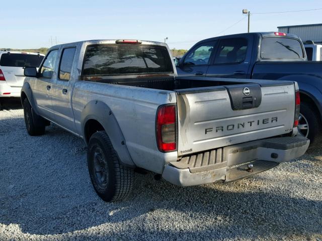 1N6ED29X82C342784 - 2002 NISSAN FRONTIER C SILVER photo 3