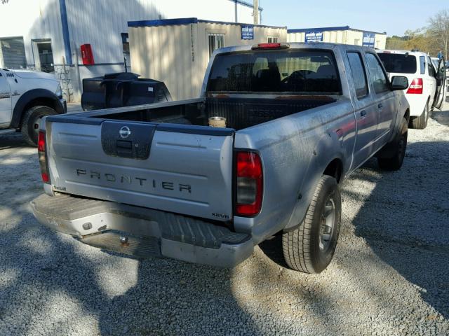 1N6ED29X82C342784 - 2002 NISSAN FRONTIER C SILVER photo 4