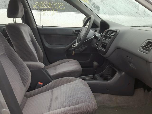 2HGEJ6618YH550853 - 2000 HONDA CIVIC BASE SILVER photo 5