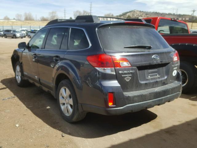 4S4BRBCC2C3239788 - 2012 SUBARU OUTBACK 2. GRAY photo 3