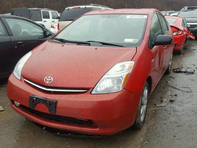 JTDKB20U797852562 - 2009 TOYOTA PRIUS RED photo 2