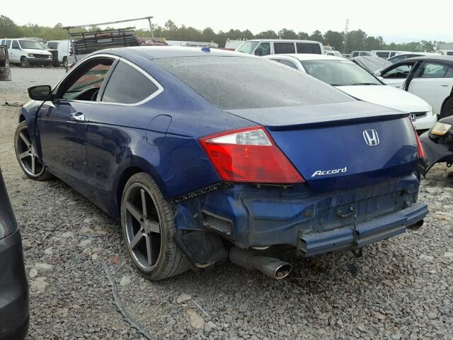 1HGCS218X9A005951 - 2009 HONDA ACCORD EXL BLUE photo 3