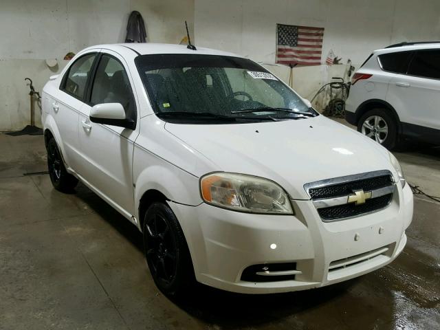 KL1TD56E59B661131 - 2009 CHEVROLET AVEO LS WHITE photo 1