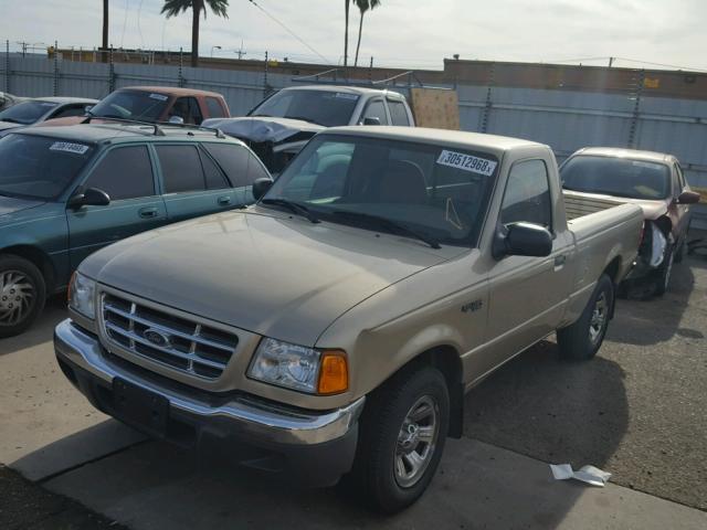 1FTYR10D82TA60384 - 2002 FORD RANGER GOLD photo 2