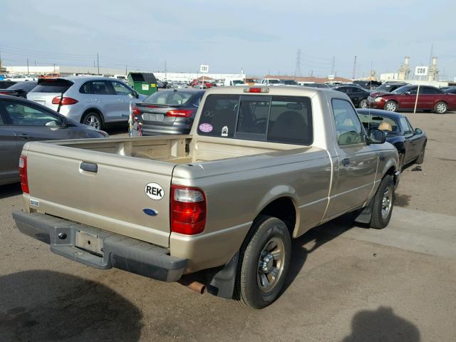 1FTYR10D82TA60384 - 2002 FORD RANGER GOLD photo 4