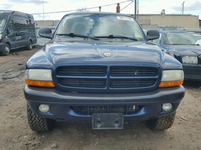 1B7GG32N02S614266 - 2002 DODGE DAKOTA SPO BLUE photo 9