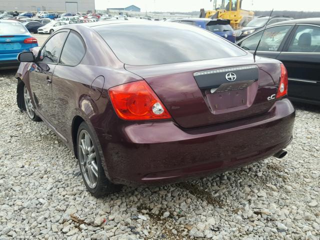 JTKDE177760098232 - 2006 TOYOTA SCION TC 勃艮第红 照片 3