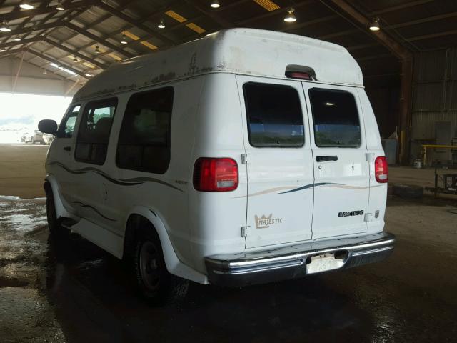 2B6HB11Y7WK106366 - 1998 DODGE RAM VAN B1 WHITE photo 3