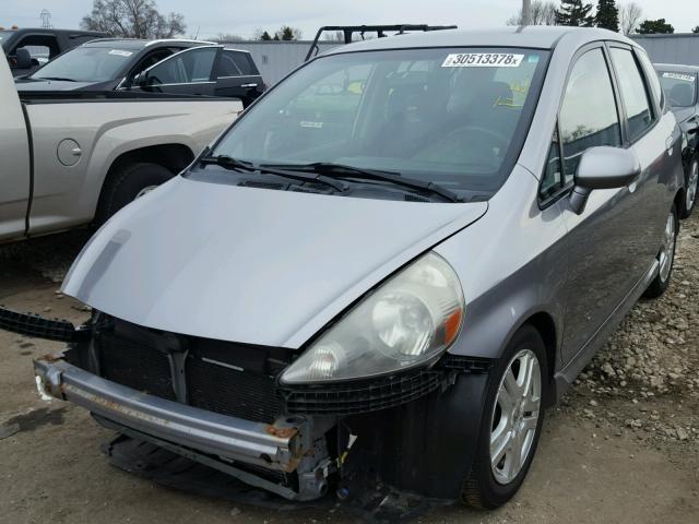 JHMGD38667S058317 - 2007 HONDA FIT S GRAY photo 2