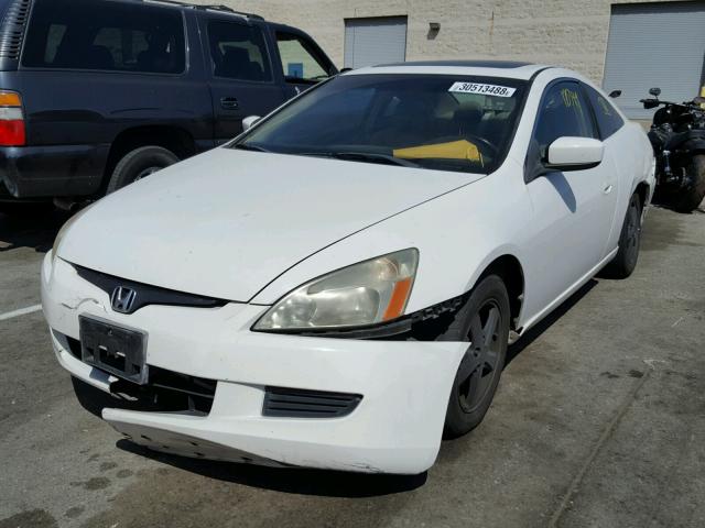 1HGCM72685A001847 - 2005 HONDA ACCORD EX WHITE photo 2