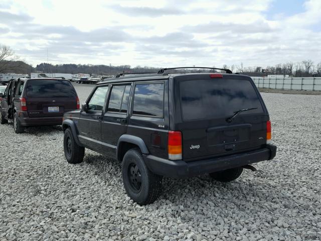 1J4FJ68S6WL222219 - 1998 JEEP CHEROKEE BLACK photo 3