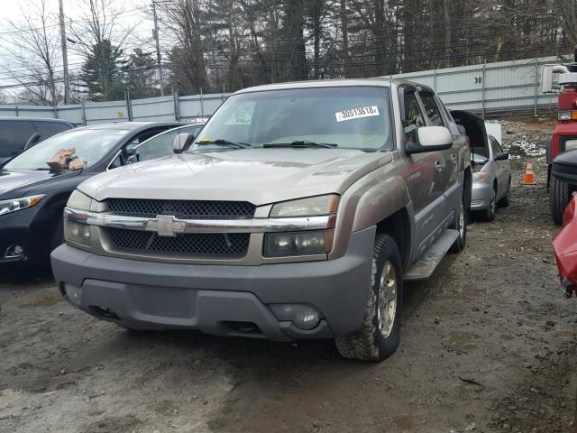 3GNEK13T42G316759 - 2002 CHEVROLET AVALANCHE TAN photo 2