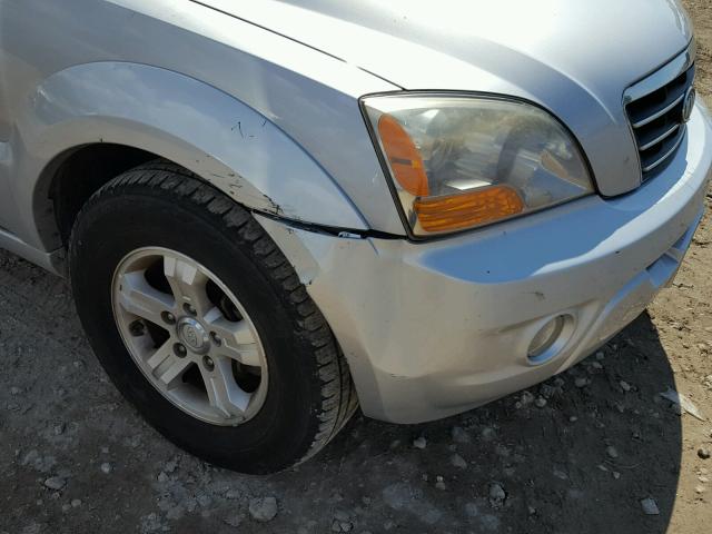 KNDJD736875665730 - 2007 KIA SORENTO EX SILVER photo 9