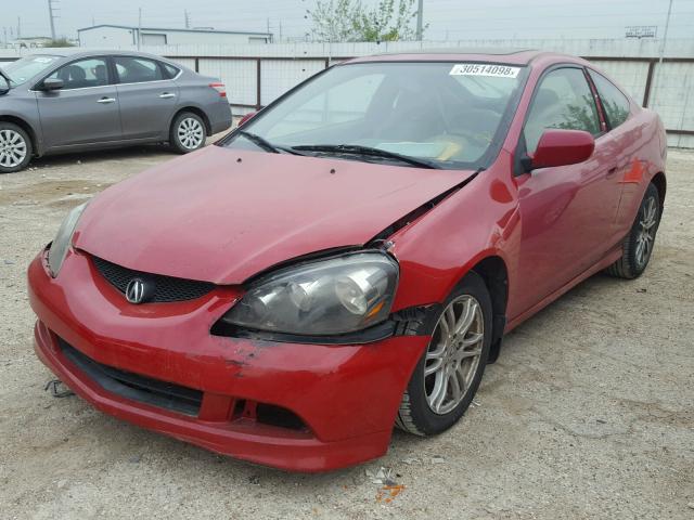 JH4DC54826S005413 - 2006 ACURA RSX RED photo 2