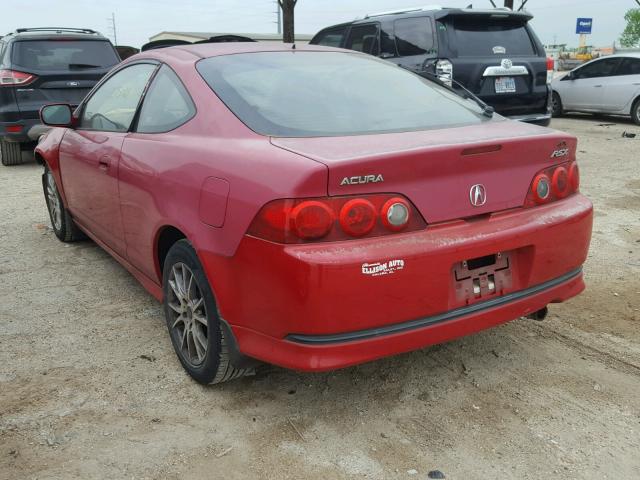 JH4DC54826S005413 - 2006 ACURA RSX RED photo 3