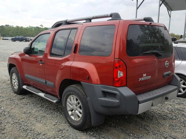 5N1AN0NU3EN812660 - 2014 NISSAN XTERRA X RED photo 3