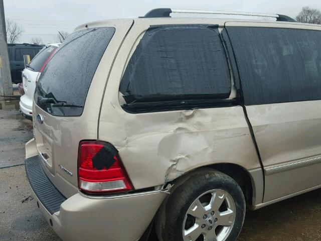 2FMDA58237BA15405 - 2007 FORD FREESTAR L TAN photo 9