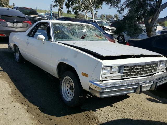 1GCCW80A1ER181955 - 1984 CHEVROLET EL CAMINO WHITE photo 1