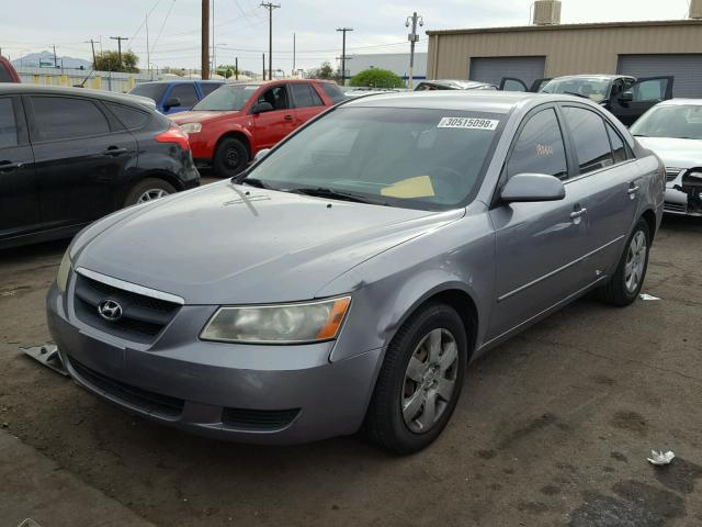 5NPET46C58H309645 - 2008 HYUNDAI SONATA GRAY photo 2