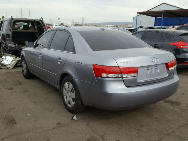 5NPET46C58H309645 - 2008 HYUNDAI SONATA GRAY photo 3