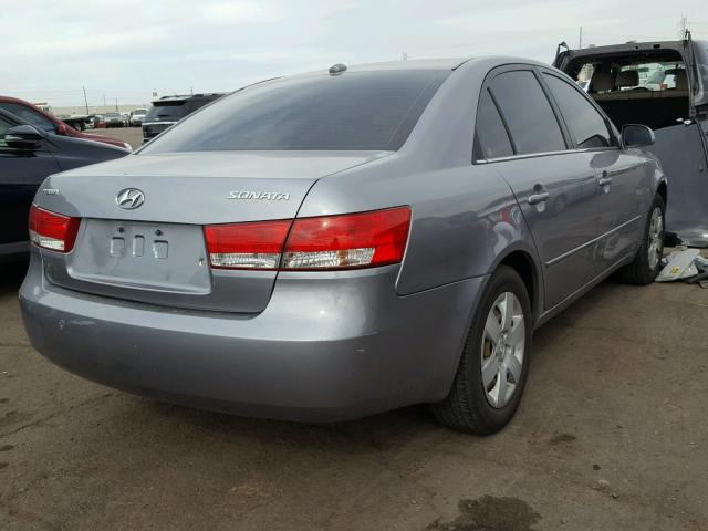 5NPET46C58H309645 - 2008 HYUNDAI SONATA GRAY photo 4