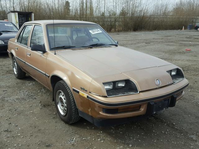 1G4JS5118KJ403087 - 1989 BUICK SKYHAWK BROWN photo 1