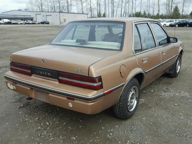 1G4JS5118KJ403087 - 1989 BUICK SKYHAWK BROWN photo 4