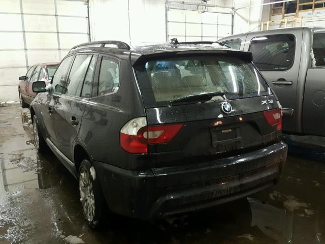 WBXPA93496WA32682 - 2006 BMW X3 3.0I BLACK photo 3