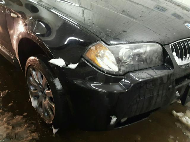 WBXPA93496WA32682 - 2006 BMW X3 3.0I BLACK photo 9